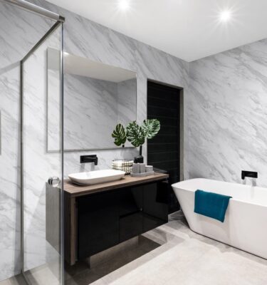 Volakas Grey Marble Effect Wall Panels - Premium (2600mm x 375mm x 8mm)